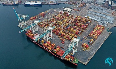 The lids of 500 containers handled at our port..<br>10.01.2022