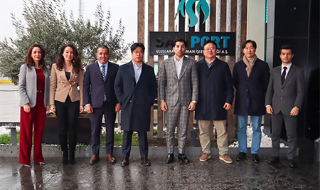 We welcomed Mr. Wan Hee Han, Managing Director of Stena Glovis; Mr. Haeki Kim, Glovis Türkiye PVC COO; Mr. Hyun Chul Cho, Deep Sea Coordinator of Stena Glovis; and Ms. Dilek Akanlar, Senior Manager of Glovis Türkiye PCC, to our port.