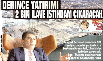 Derince Yatırımı 2 Bin İlave İstihdam Çıkaracak